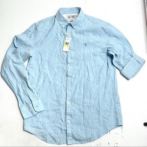 Penguin by Munsing Wear Mens shirt air blue size M